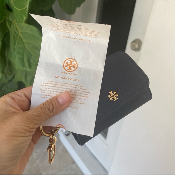 Navy ‼️ Tory Burch EMERSON CARD CASE 157146 Navy color - Picture 12 of 13